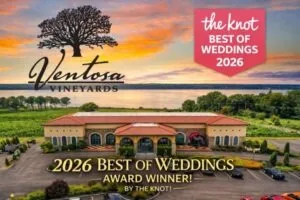 Ventosa Vineyards Awarded Best of Weddings 2026 by The Knot