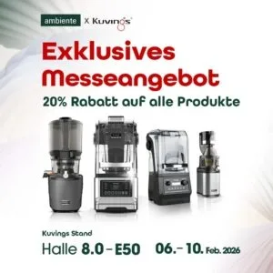 Kuvings Introduces AUTO Series at Ambiente 2026: New Developments in Hands-Free Juicing Technology